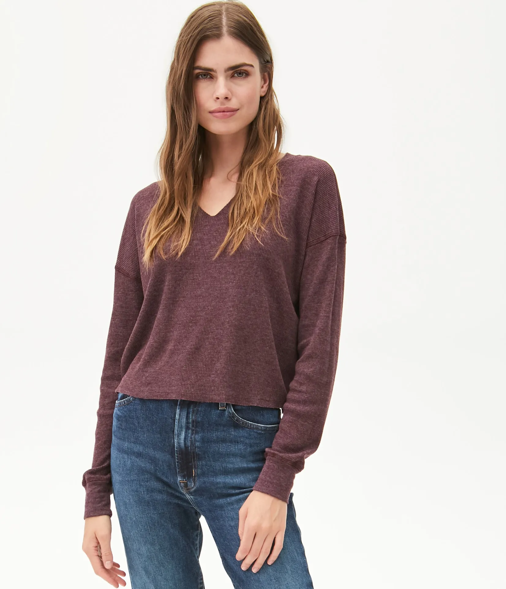 delia_thermal_tee_32.webp Michael Stars Delia Thermal Tee- T-Shirts | Loungewear