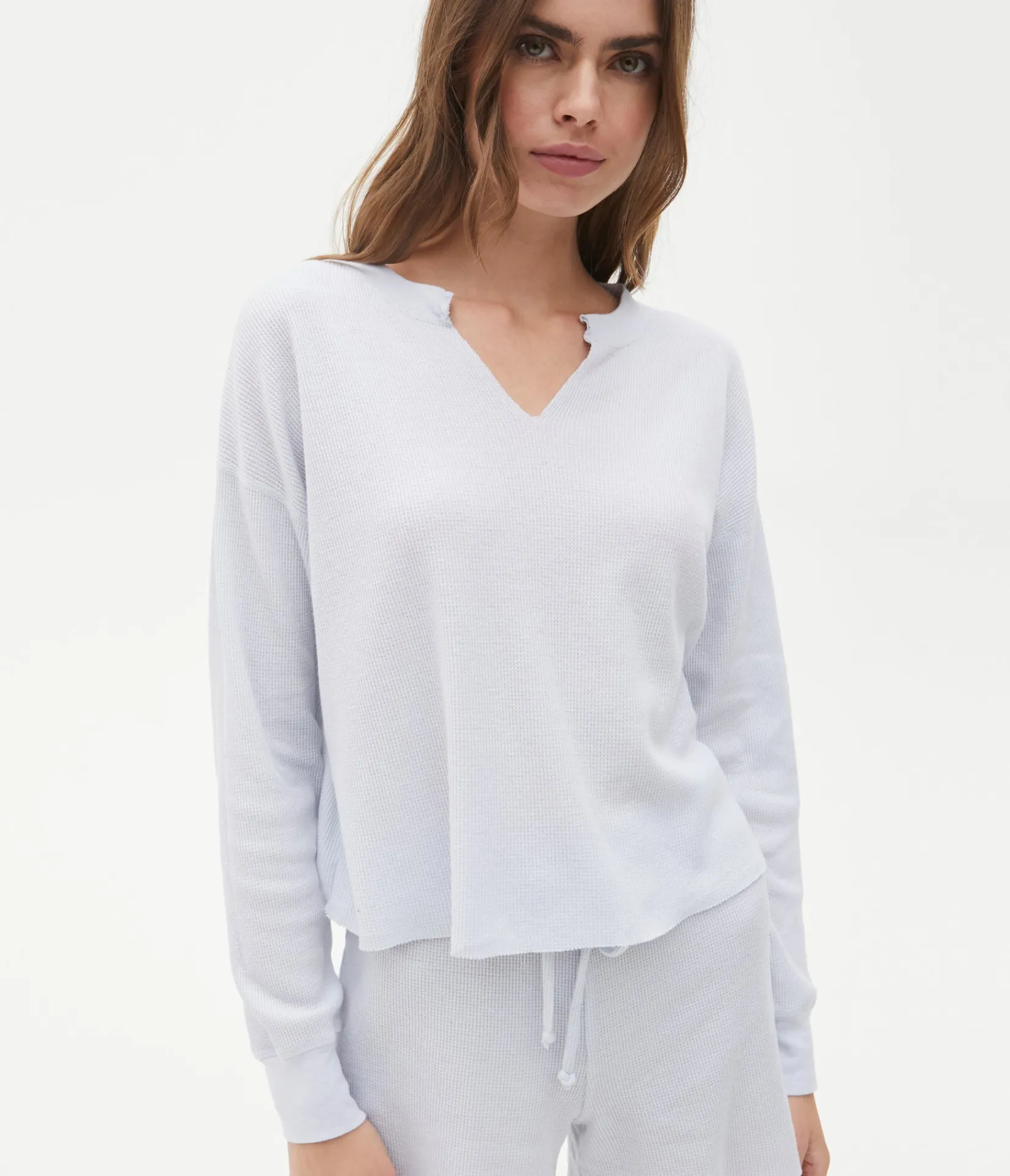 delia_thermal_tee_38.webp Michael Stars Delia Thermal Tee- T-Shirts | Loungewear