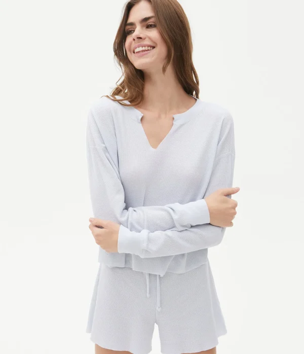 Michael Stars Delia Thermal Tee- T-Shirts | Loungewear