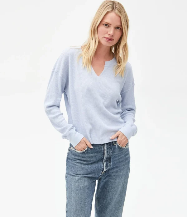 Michael Stars Delia Thermal Tee- T-Shirts | Loungewear
