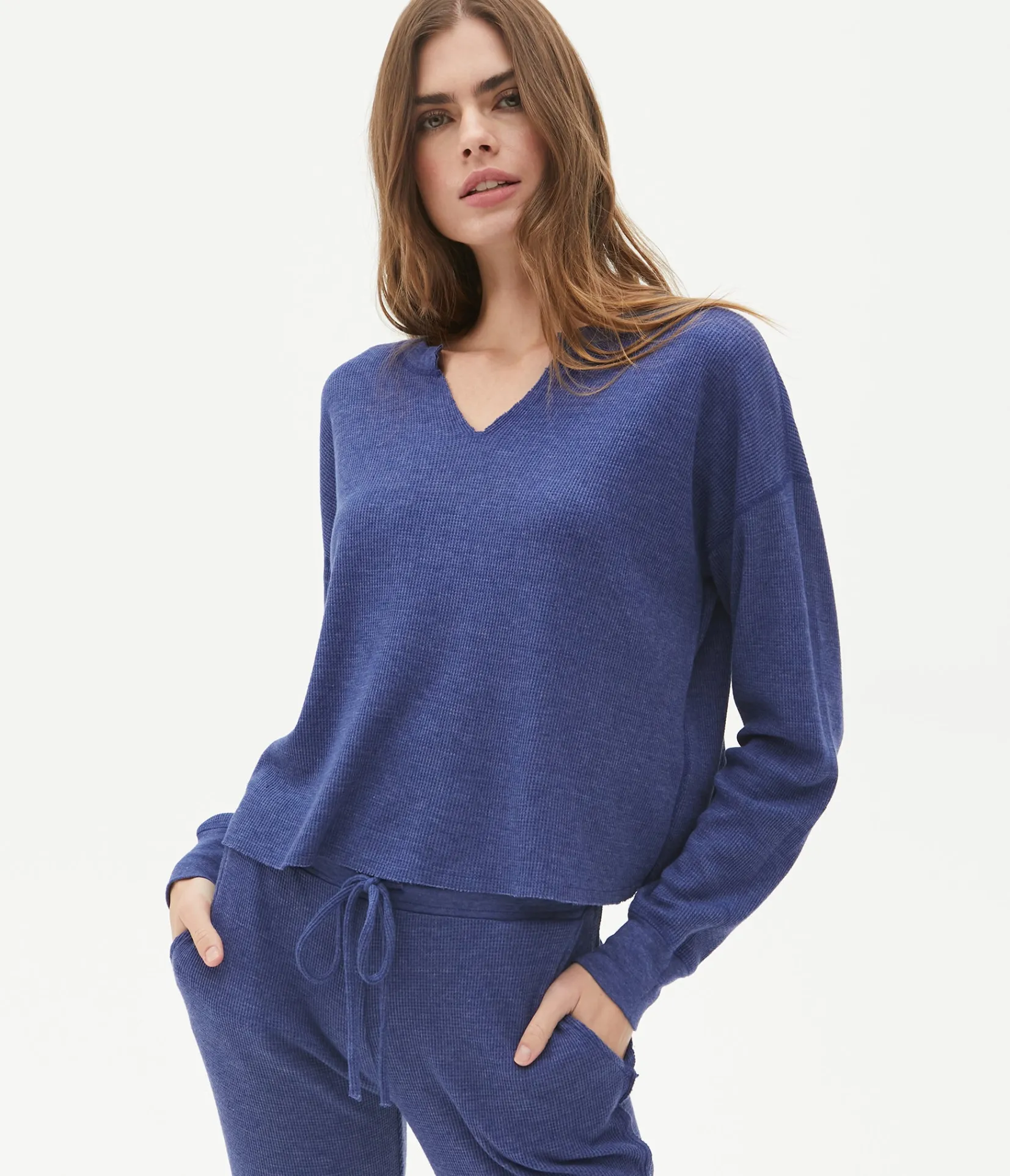 delia_thermal_tee_48.webp Michael Stars Delia Thermal Tee- T-Shirts | Loungewear