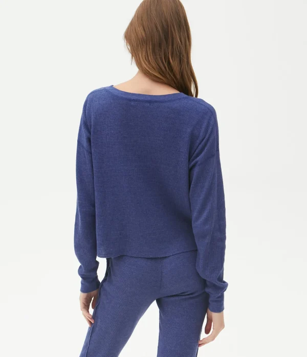 Michael Stars Delia Thermal Tee- T-Shirts | Loungewear