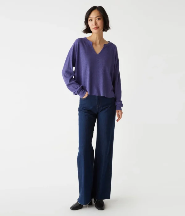 Michael Stars Delia Thermal Tee- T-Shirts | Loungewear