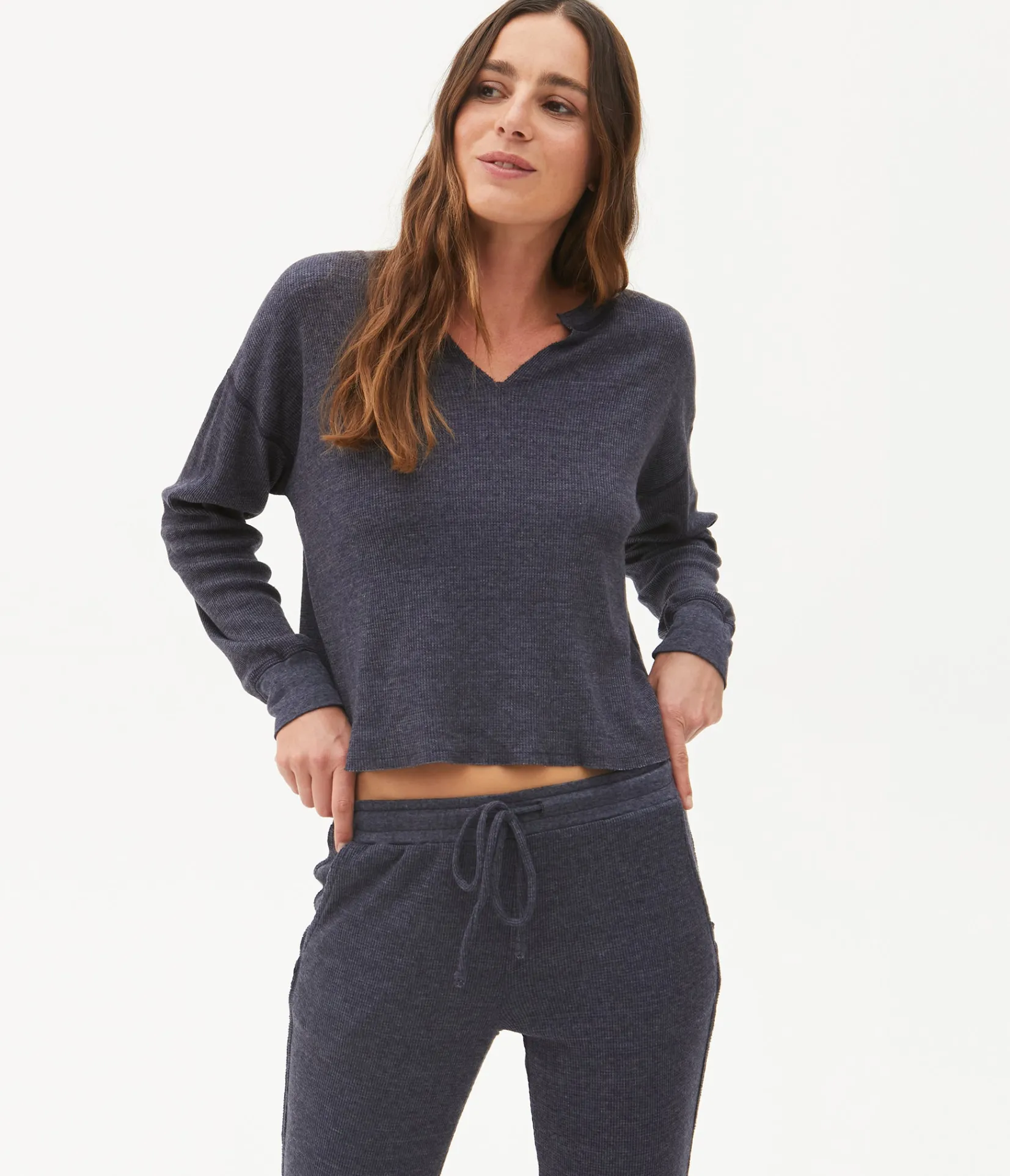 delia_thermal_tee_50.webp Michael Stars Delia Thermal Tee- T-Shirts | Loungewear