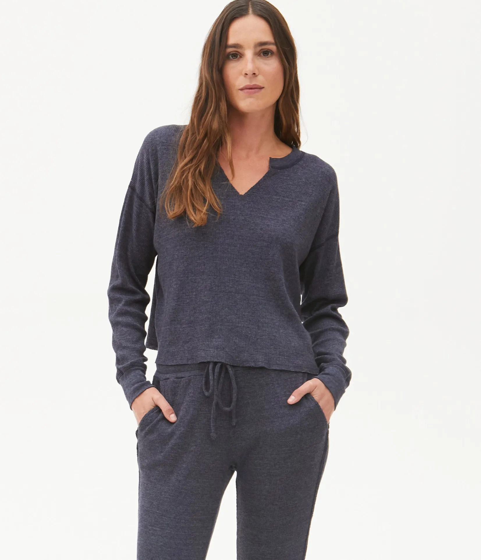 delia_thermal_tee_51.webp Michael Stars Delia Thermal Tee- T-Shirts | Loungewear