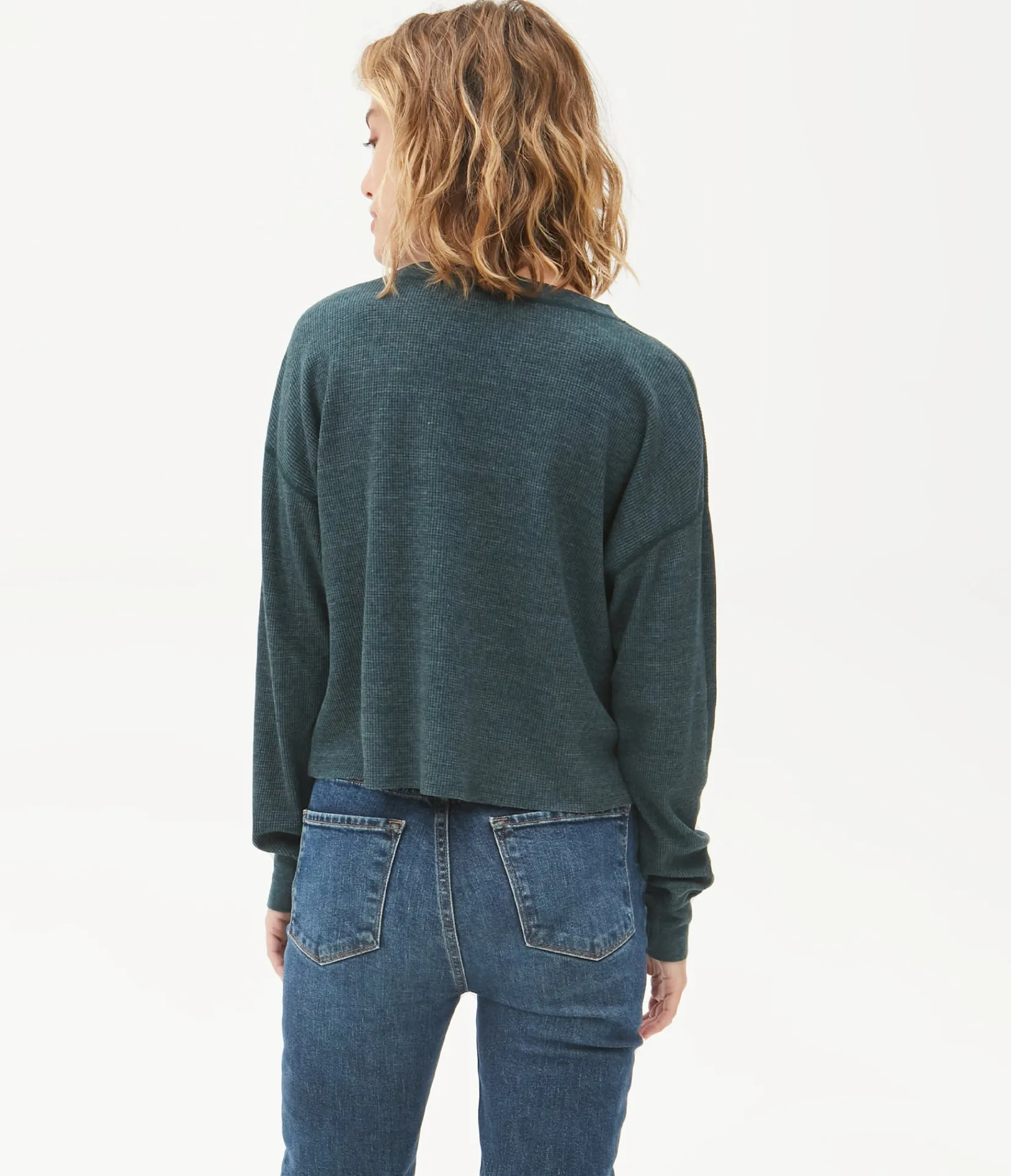 delia_thermal_tee_55.webp Michael Stars Delia Thermal Tee- T-Shirts | Loungewear