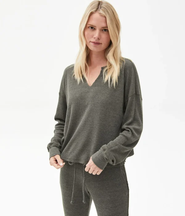 Michael Stars Delia Thermal Tee- T-Shirts | Loungewear