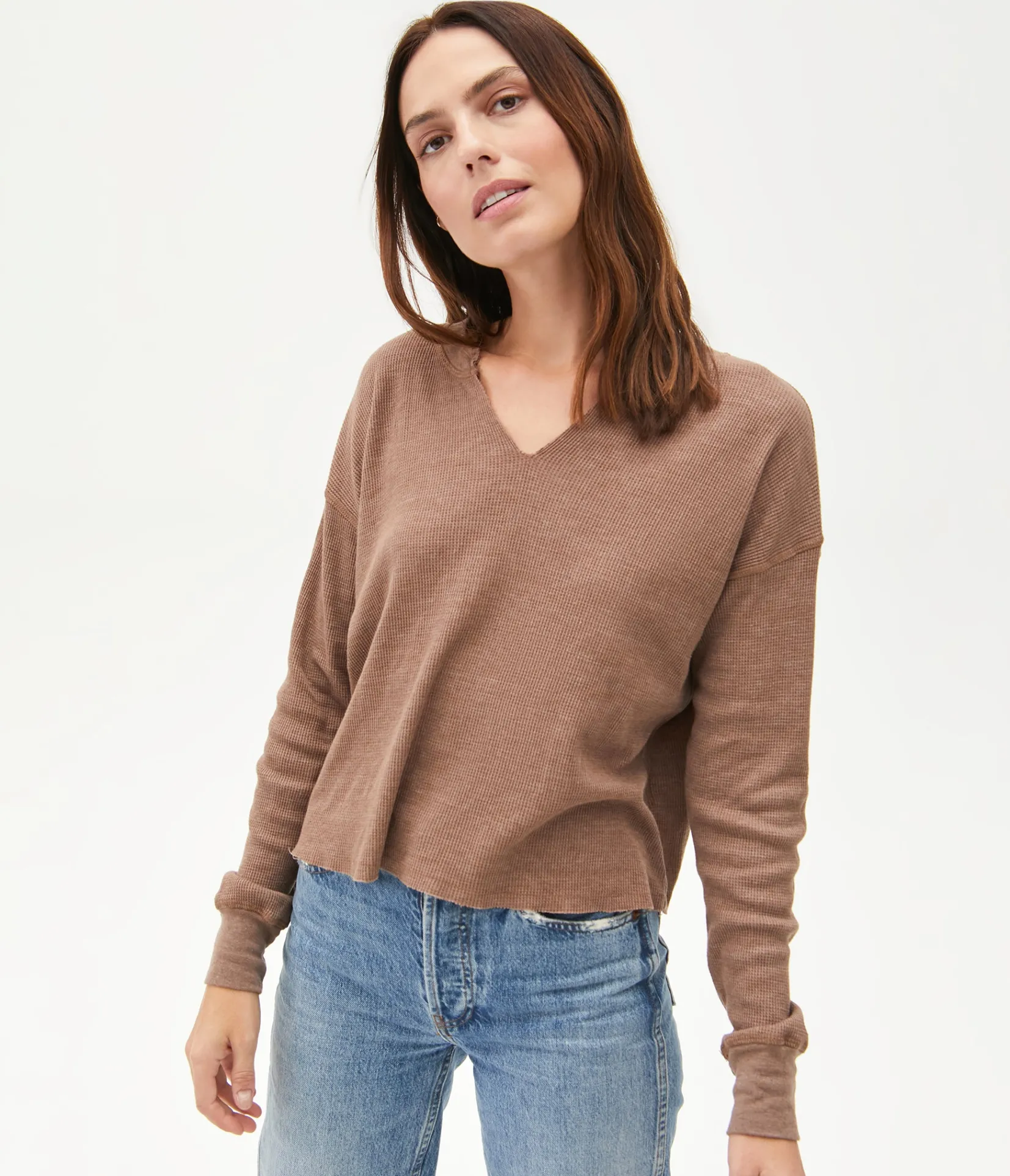 delia_thermal_tee_62.webp Michael Stars Delia Thermal Tee- T-Shirts | Loungewear