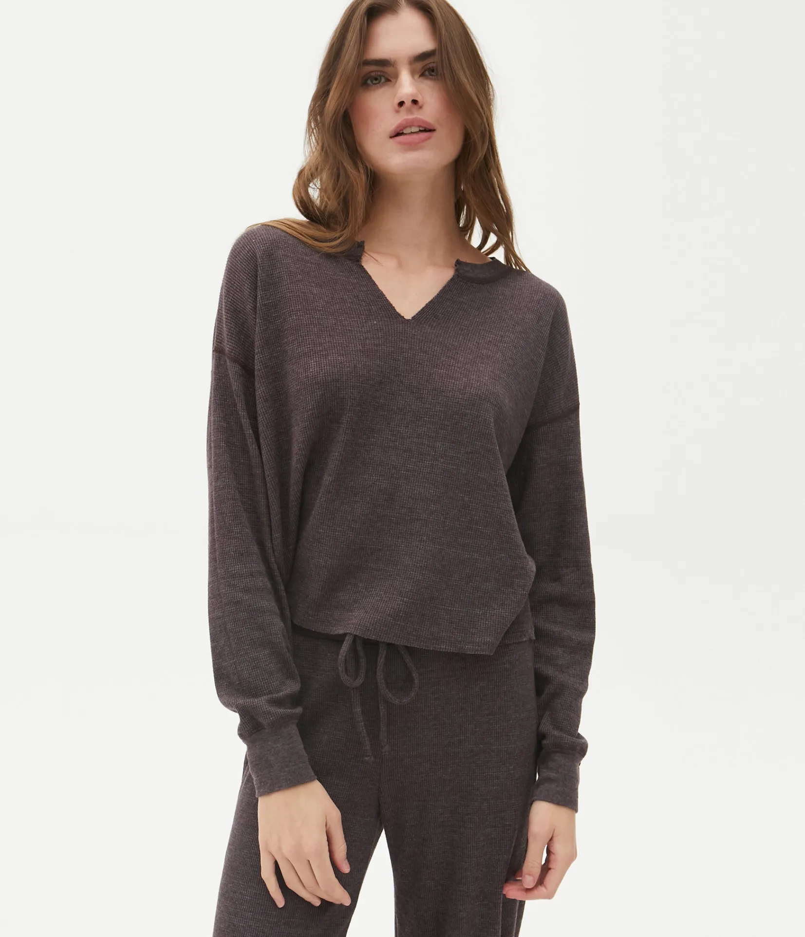 delia_thermal_tee_66.webp Michael Stars Delia Thermal Tee- T-Shirts | Loungewear