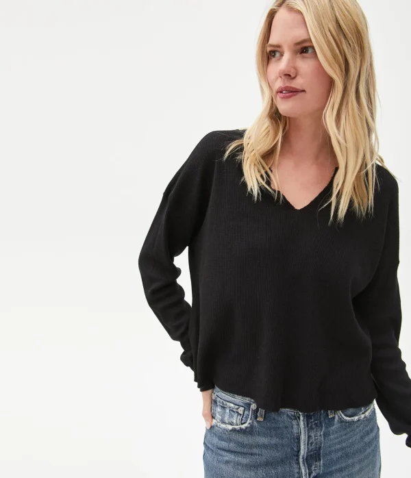 Michael Stars Delia Thermal Tee- T-Shirts | Loungewear