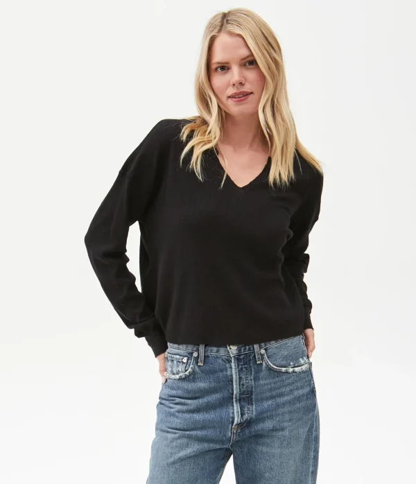 Michael Stars Delia Thermal Tee- T-Shirts | Loungewear