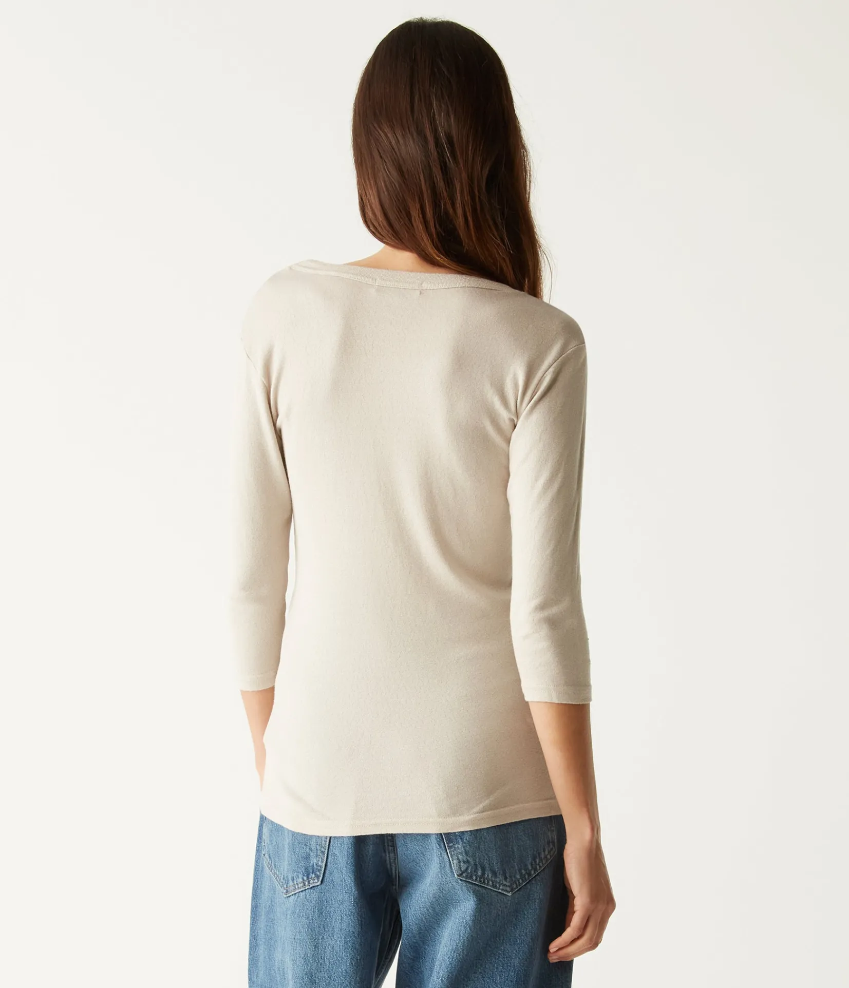 dora_shine__sleeve_tee_30.webp Michael Stars Dora Shine 3/4 Sleeve Tee- T-Shirts | Shine T-Shirts