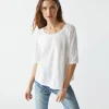 Michael Stars Dua Supima Tee- T-Shirts | Supima Cotton T-Shirts