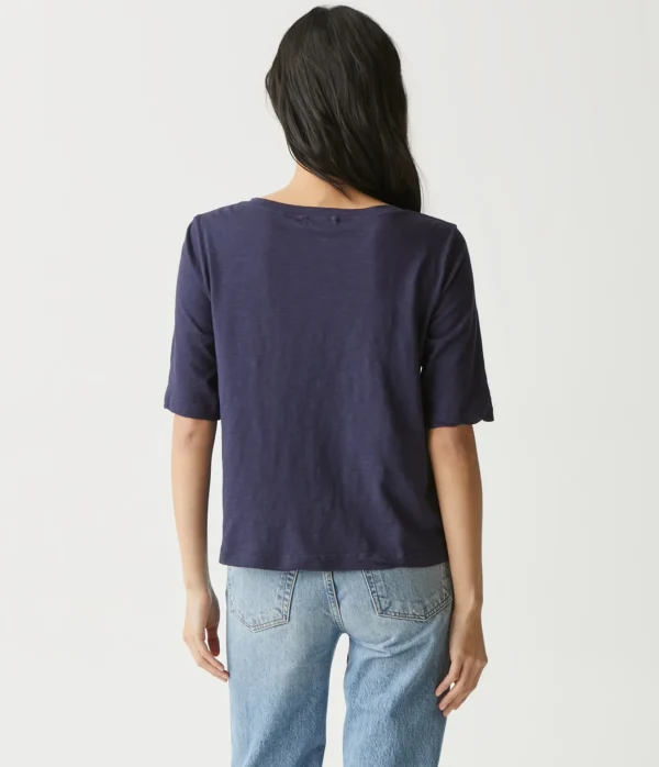 Michael Stars Dua Supima Tee- T-Shirts | Supima Cotton T-Shirts