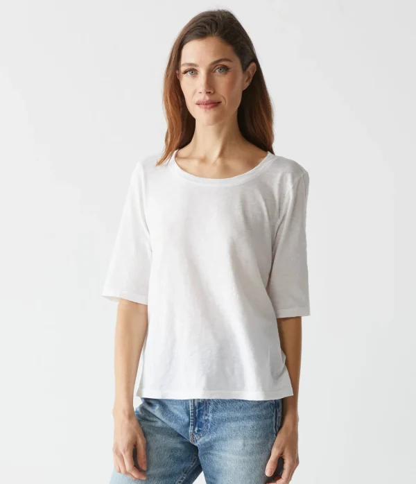 Michael Stars Dua Supima Tee- T-Shirts | Supima Cotton T-Shirts