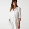 Michael Stars Eleanor Linen Shirt Dress- Dresses | Mini Dresses