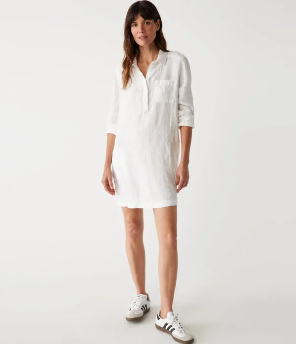 Michael Stars Eleanor Linen Shirt Dress- Dresses | Mini Dresses