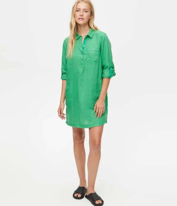 Michael Stars Eleanor Linen Shirt Dress- Dresses | Mini Dresses