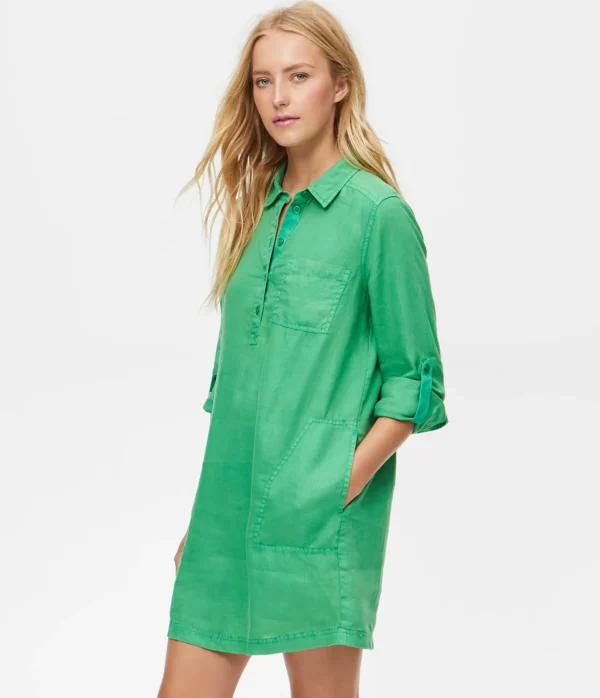 Michael Stars Eleanor Linen Shirt Dress- Dresses | Mini Dresses