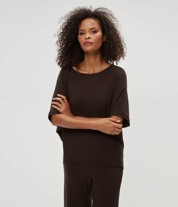 Michael Stars Ellie Elbow Sleeve Top- Loungewear