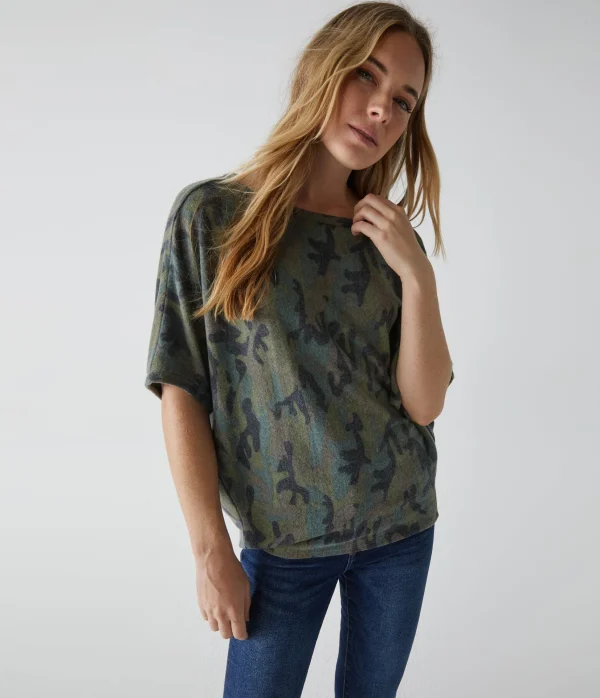 Michael Stars Ellie Elbow Sleeve Top- Loungewear