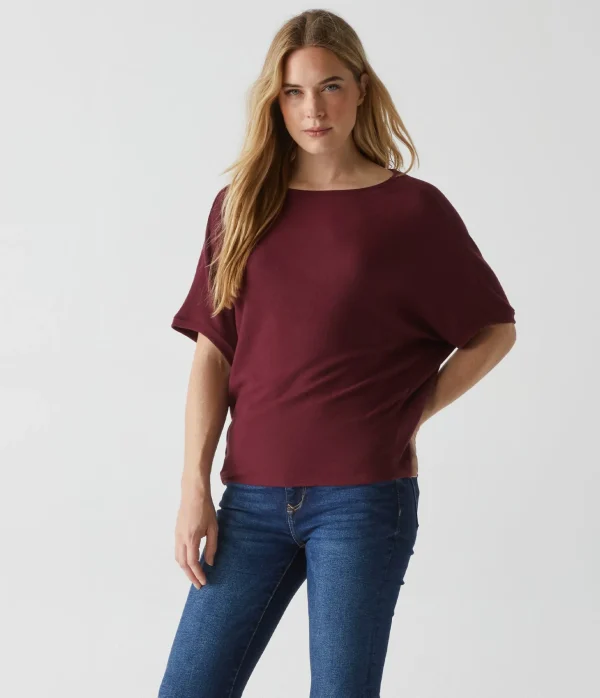 Michael Stars Ellie Elbow Sleeve Top- Loungewear