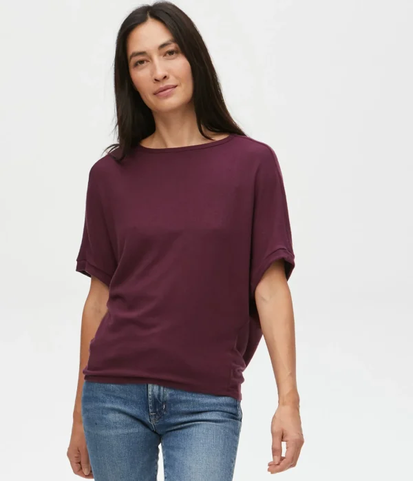 Michael Stars Ellie Elbow Sleeve Top- Loungewear