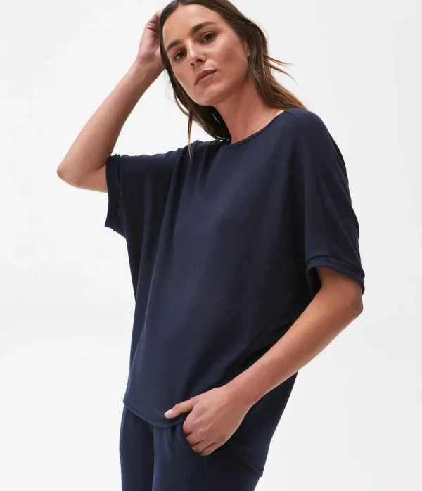 Michael Stars Ellie Elbow Sleeve Top- Loungewear
