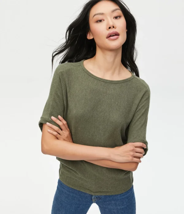 Michael Stars Ellie Elbow Sleeve Top- Loungewear