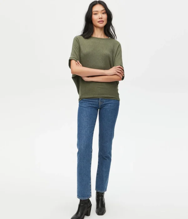 Michael Stars Ellie Elbow Sleeve Top- Loungewear