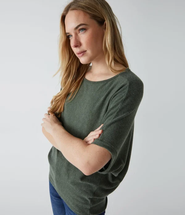 Michael Stars Ellie Elbow Sleeve Top- Loungewear