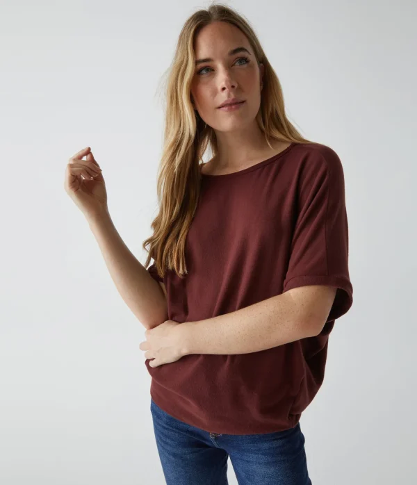 Michael Stars Ellie Elbow Sleeve Top- Loungewear