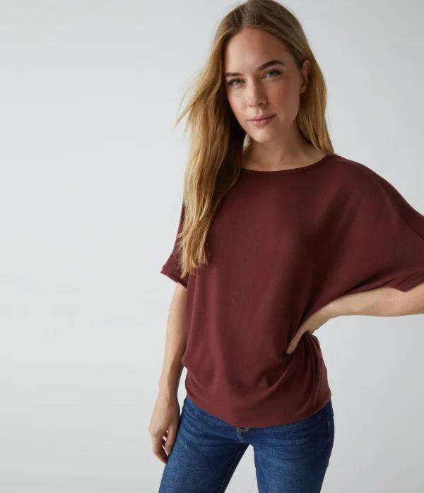Michael Stars Ellie Elbow Sleeve Top- Loungewear