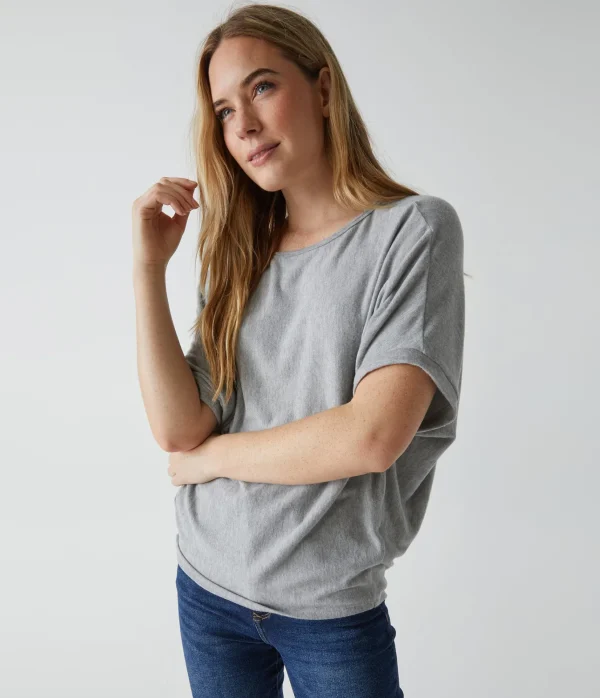 Michael Stars Ellie Elbow Sleeve Top- Loungewear