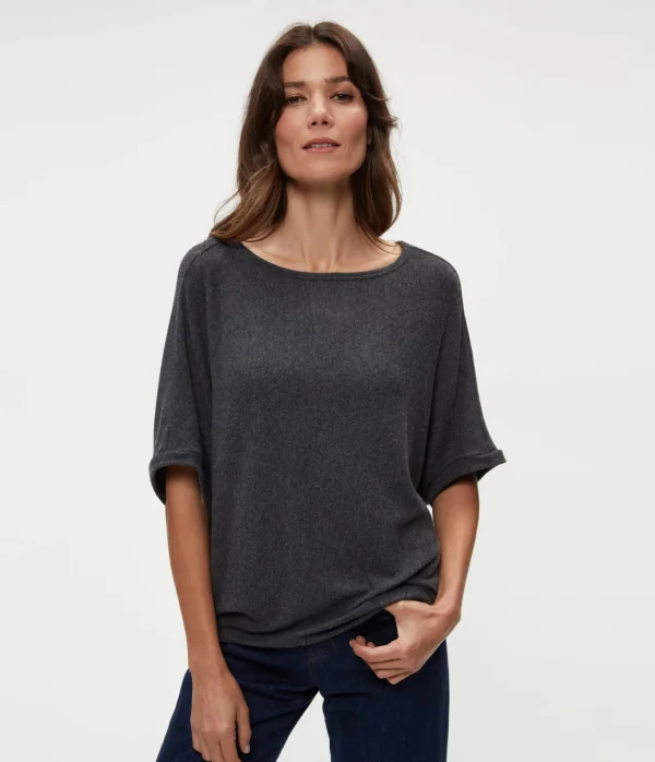 Michael Stars Ellie Elbow Sleeve Top- Loungewear