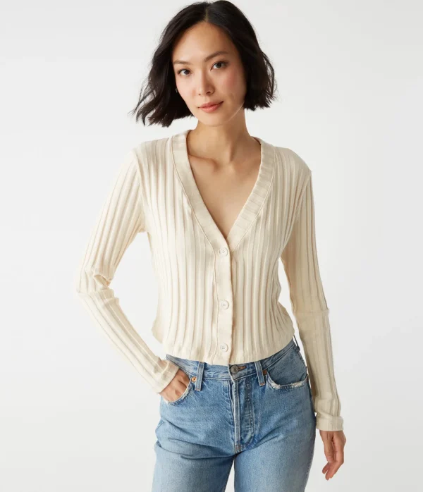 Michael Stars Ellis Cropped Cardigan- Sweaters & Cardigans