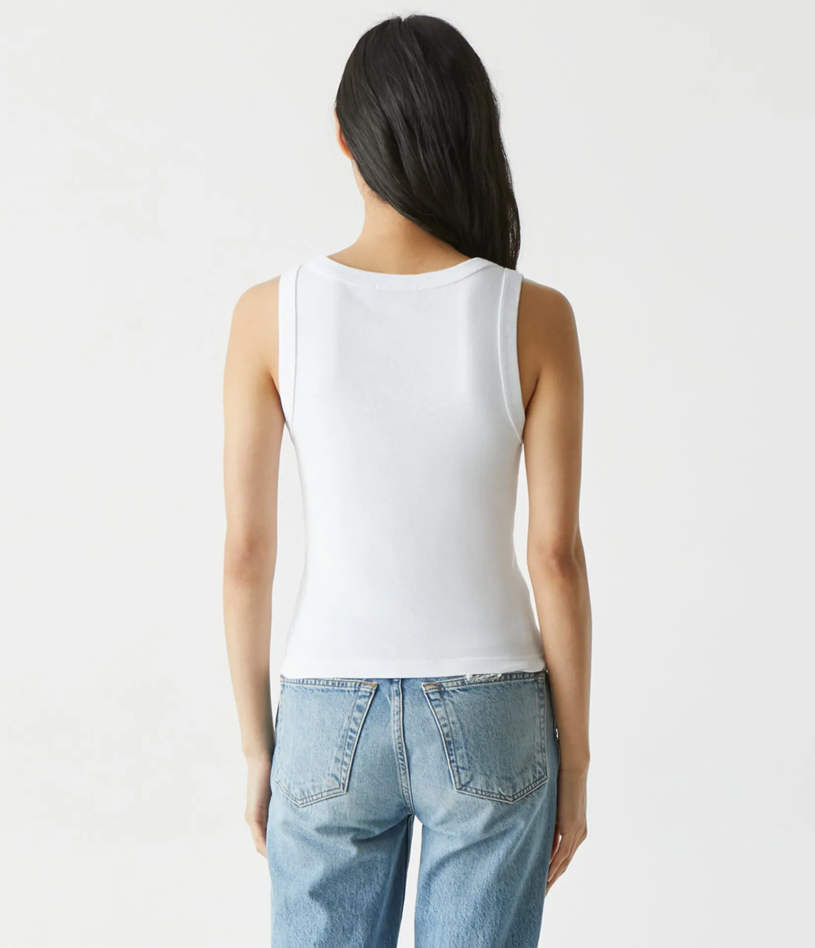 elodie_cropped_scoop_neck_tank_7.webp Michael Stars Elodie Cropped Scoop Neck Tank- Tank Tops | 1x1 Cotton T-Shirts