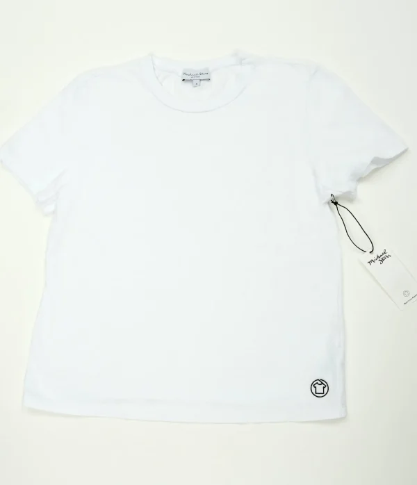 Michael Stars Embroidered Crewneck Tee- T-Shirts