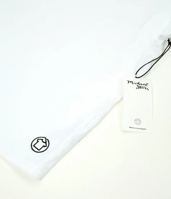Michael Stars Embroidered Crewneck Tee- T-Shirts