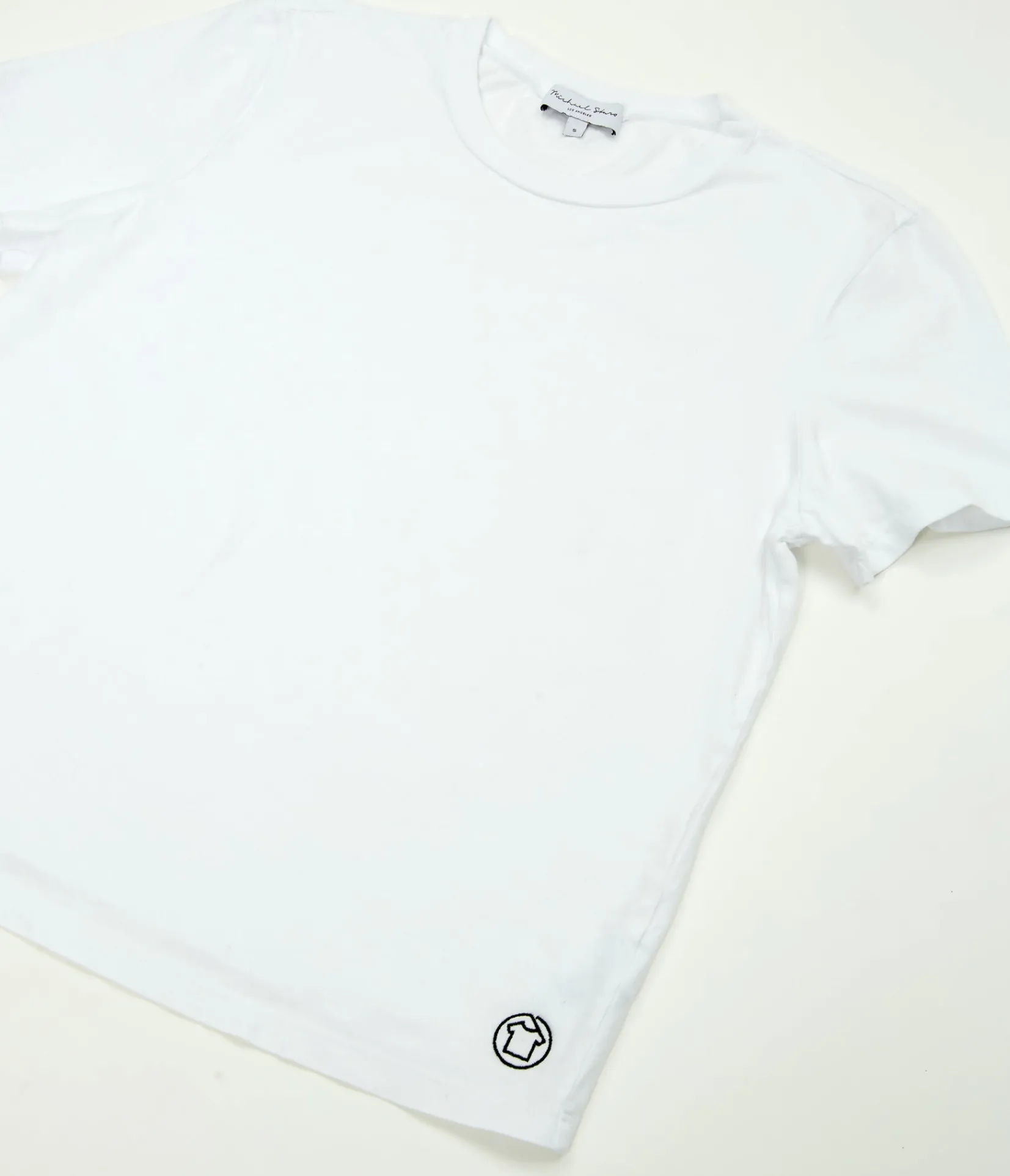 embroidered_crewneck_tee_4.webp Michael Stars Embroidered Crewneck Tee- T-Shirts