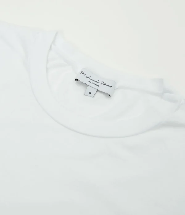 Michael Stars Embroidered Crewneck Tee- T-Shirts