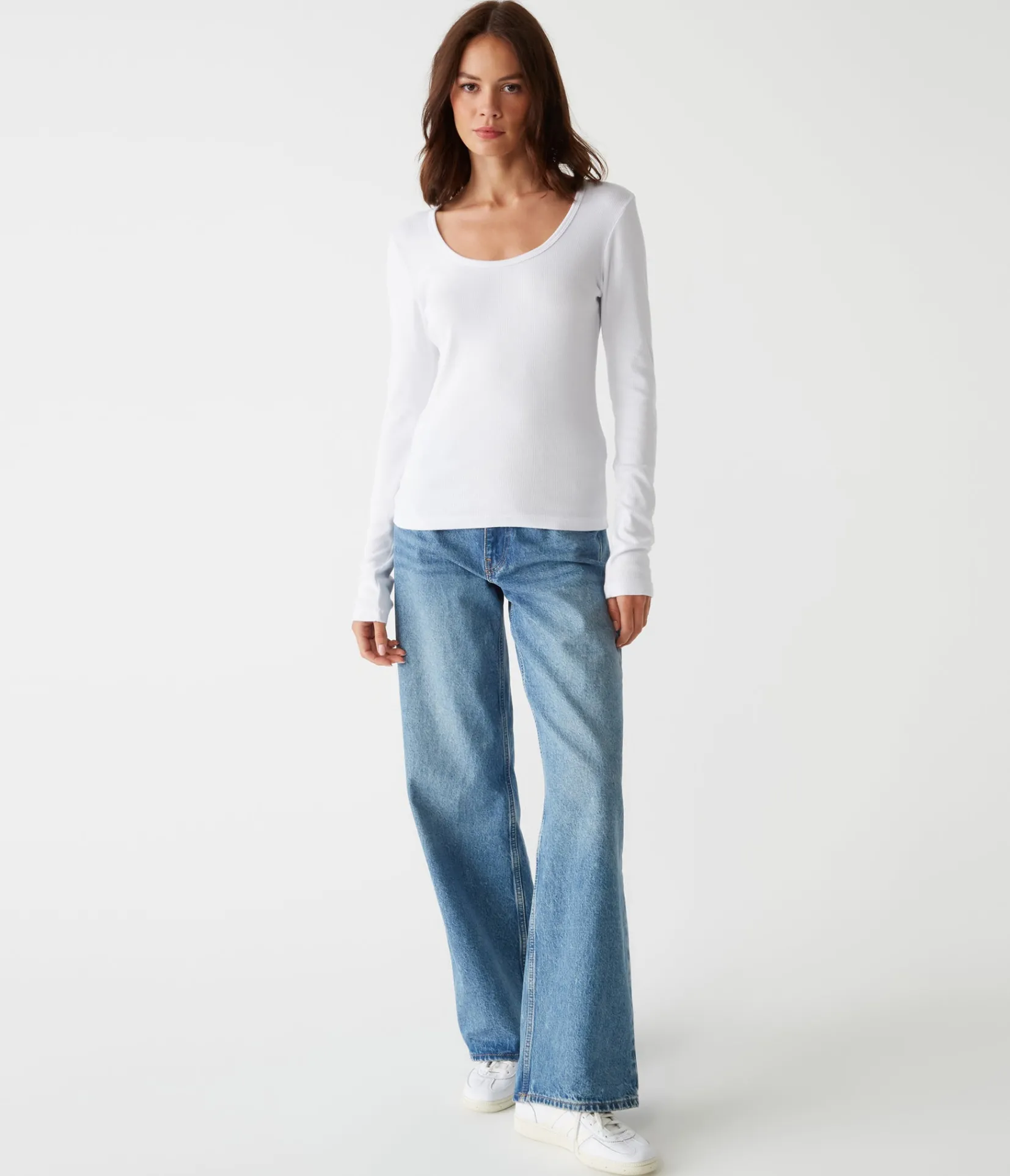 emilia_scoop_neck_tee_13.webp Michael Stars Emilia Scoop Neck Tee- T-Shirts | Ultra Rib T-Shirts