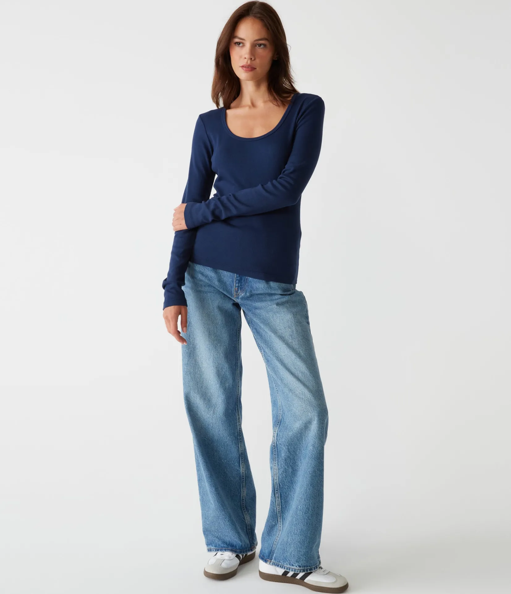 emilia_scoop_neck_tee_21.webp Michael Stars Emilia Scoop Neck Tee- T-Shirts | Ultra Rib T-Shirts