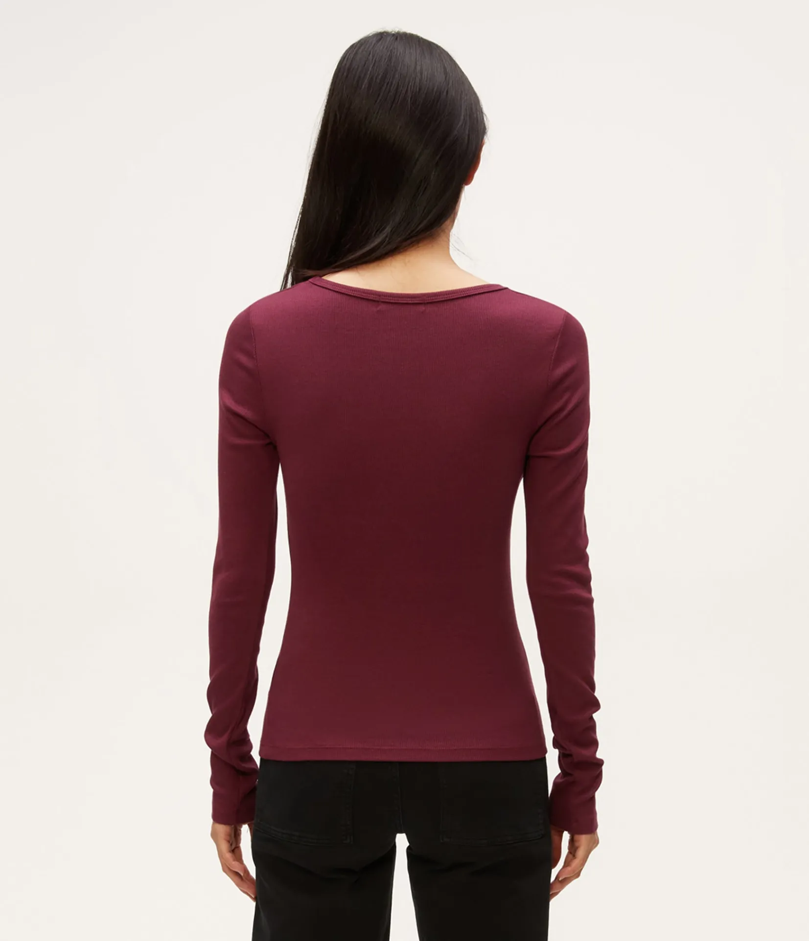 emilia_scoop_neck_tee_31.webp Michael Stars Emilia Scoop Neck Tee- T-Shirts | Ultra Rib T-Shirts