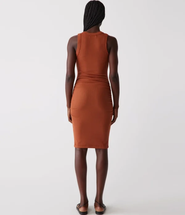 Michael Stars Esme Ribbed Dress- Dresses | Knee Length Dresses
