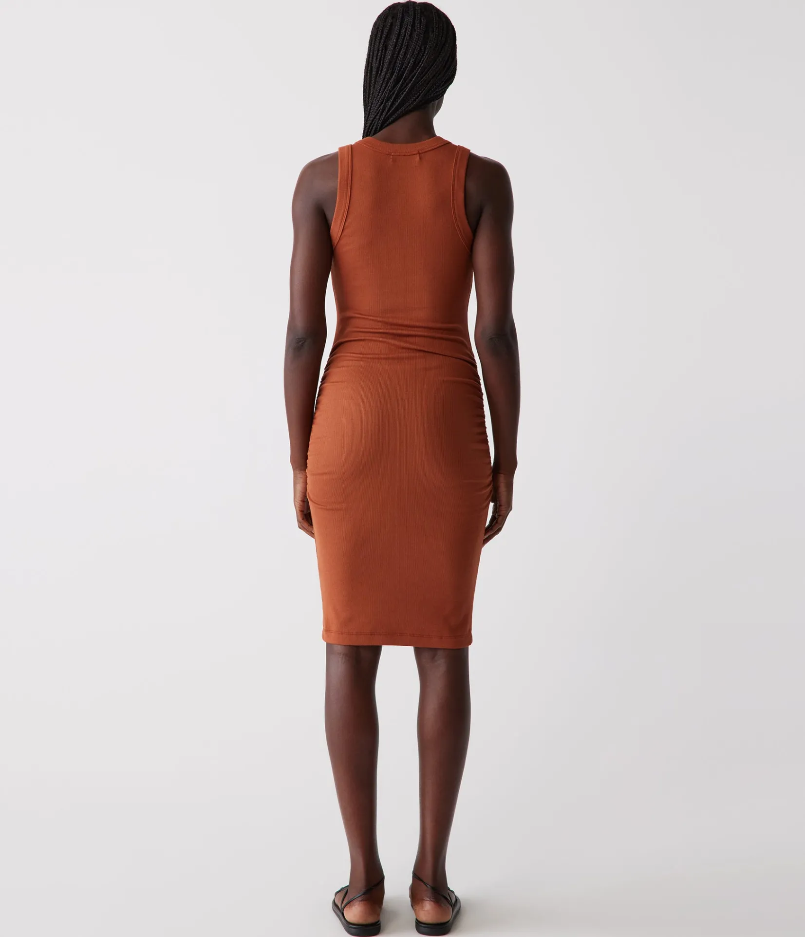 esme_ribbed_dress_13.webp Michael Stars Esme Ribbed Dress- Dresses | Knee Length Dresses