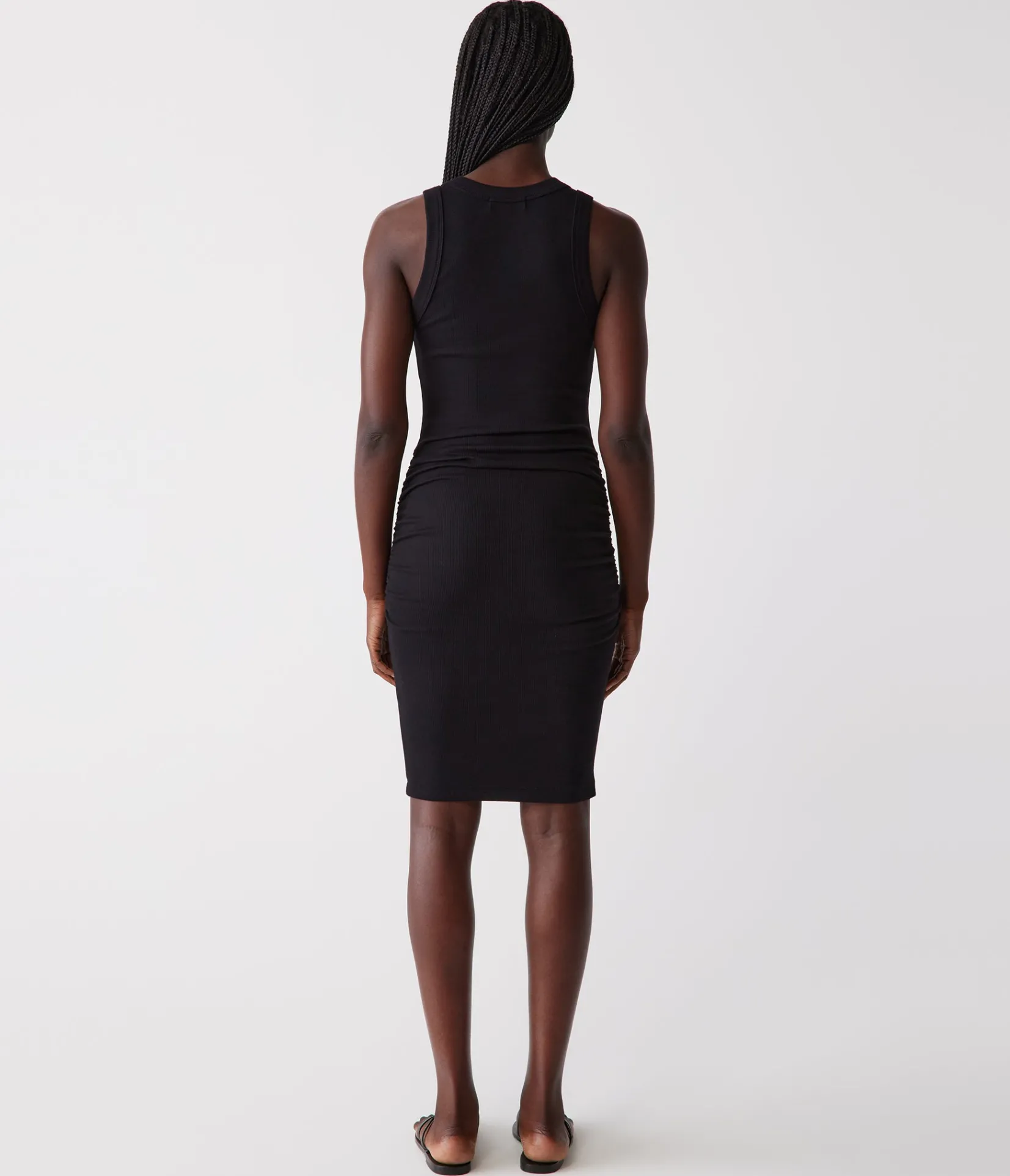 esme_ribbed_dress_3.webp Michael Stars Esme Ribbed Dress- Dresses | Knee Length Dresses