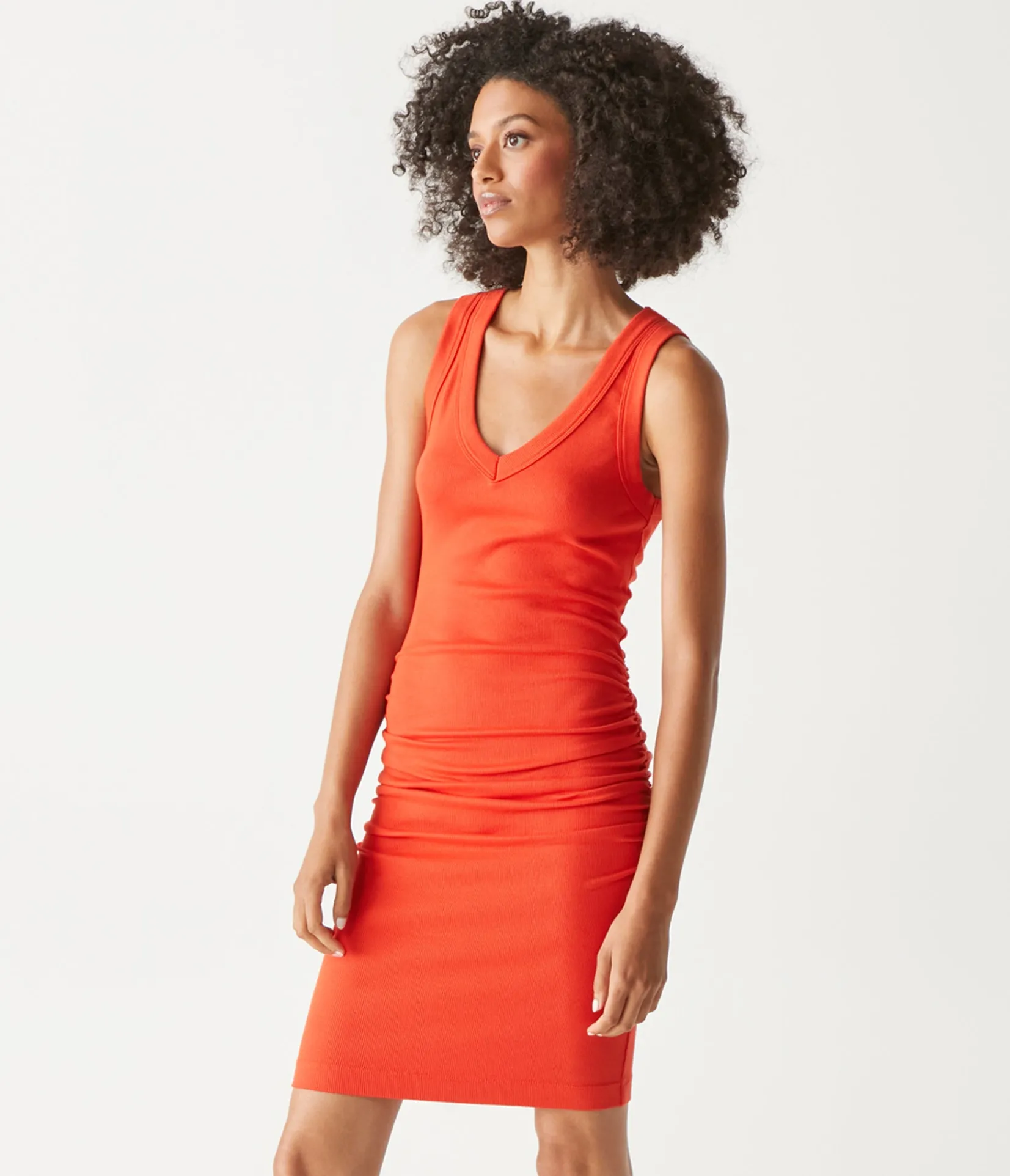 esme_ribbed_dress_32.webp Michael Stars Esme Ribbed Dress- Dresses | Knee Length Dresses