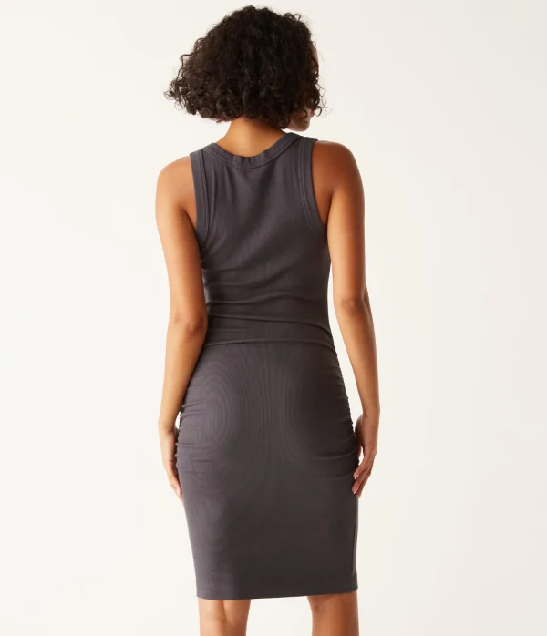 Michael Stars Esme Ribbed Dress- Dresses | Knee Length Dresses