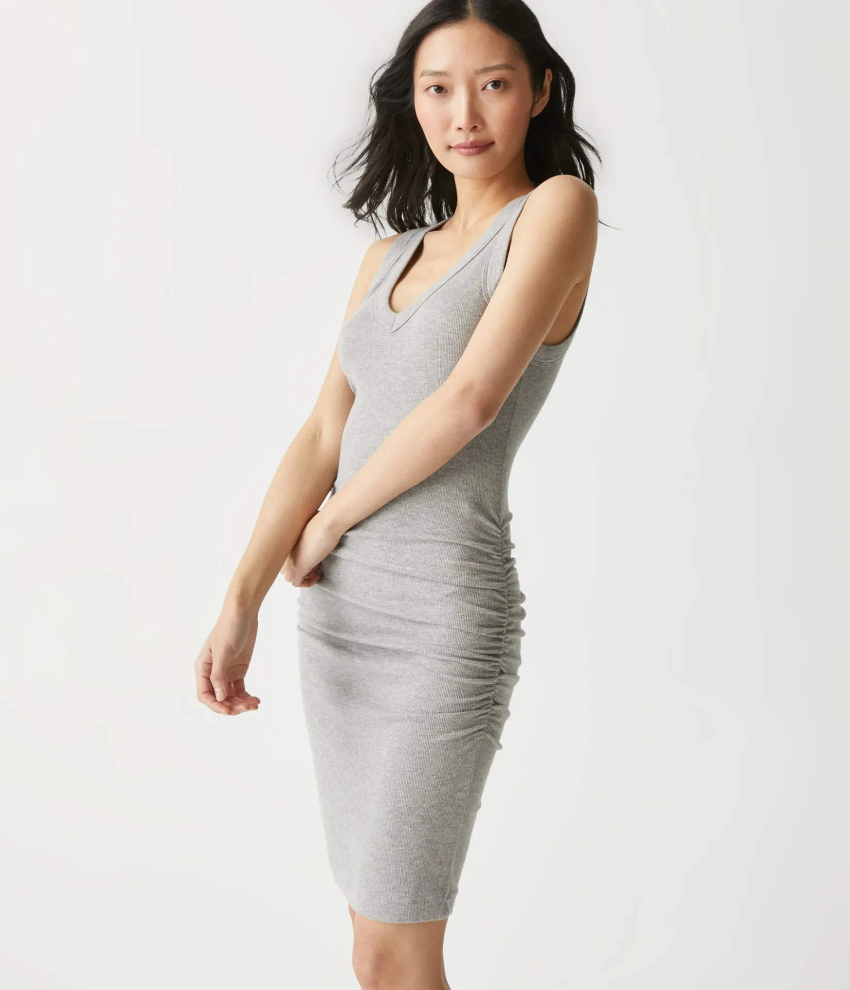 esme_ribbed_dress_7.webp Michael Stars Esme Ribbed Dress- Dresses | Knee Length Dresses